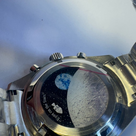 Omega x Swatch Speedmaster Moon S Watch with upgrade of metal case and band. - Picture 5 of 9